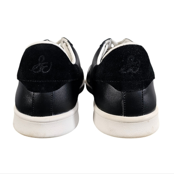Sam Edelman Black Leather Marquette Sneakers Shoes Size 9 - Picture 8 of 15